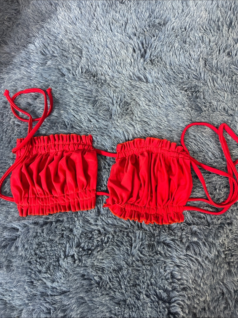Swim Bikini Top Ruffled Bandeau